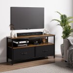 Meuble tv armoire tv pour tlviseurs jusqu 55 pouces buffet en bois100 x 30 x 57cm - marron