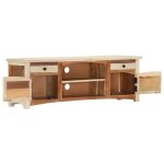 Meuble tv - banc tv - table tv - 120 x 30 x 40 cm - bois de r�cup�ration massif t284
