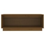 Meuble tv - banc tv - table tv - marron miel 90x35x35 cm - bois de pin massif t405
