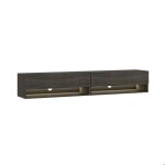 Meuble tv, banc télé, grand espace de rangement, 180, led, noir, rf3697 Meuble tv, banc télé, grand espace de rangement, 180, led, noir, rf3697