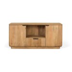 Meuble tv - bois de manguier - 160 cm - contemporain - marron