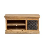 Meuble tv en bois de manguier et m�tal sahara