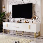Meuble tv brillant 170x40x53cm meuble tv moderne avec portes texturées sculptées rangement pour le salon ... Meuble tv brillant 170x40x53cm meuble tv moderne avec portes texturées sculptées rangement pour le salon ...