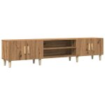 Meuble tv chne artisanal banc tv meuble de rangement 180x315x40 cm bois dingnierie chy17828643