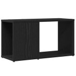 Meuble tv - ch�ne noir - 60x24x32 cm - bois ding�nierie - design contemporain