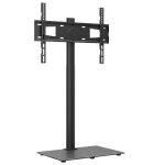 Meuble tv dangle 1 niveau pour 32 - 65 pouces noir armoire multimdia / buffet salon aspect elegant * ...