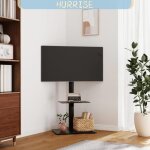 Meuble tv dangle 2 niveaux pour 32 - 65 pouces noir 7064170718915