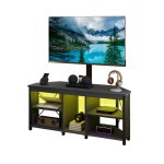 Meuble tv dangle yitahome 115 cm pour t�l�viseurs jusqu� 70 pouces avec support et �clairage led