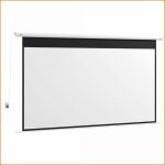 Meubles tv &amp divertissement - homcom - �cran de projection motoris� 120 16:9 avec t�l�commande ? blanc ...