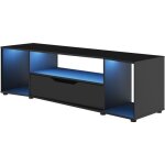 Meuble tv gamer - hack - noir - 163 x 45 x 48 cm - diagone Meuble tv gamer - hack - noir - 163 x 45 x 48 cm - diagone