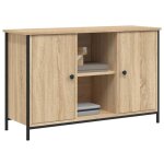 Meuble tv / hi - fi - mango - ch�ne sonoma - 100x35x65 cm - bois ding�nierie m1861