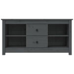 Meuble tv / hi - fi - mango - gris 103x365x52 cm - bois de pin massif m2069 Meuble tv / hi - fi - mango - gris 103x365x52 cm - bois de pin massif m2069