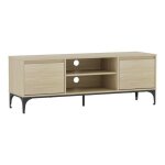 Meuble tv kistiandi 140 x 40 x 50 cm effet chêne clair Meuble tv kistiandi 140 x 40 x 50 cm effet chêne clair