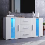 Meuble tv led blanc brillant moderne - commode 2 portes 3 tiroirs - buffet bas salon meuble de salle ... Meuble tv led blanc brillant moderne - commode 2 portes 3 tiroirs - buffet bas salon meuble de salle ...