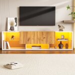 Meuble tv avec lumires led armoire de tlvision meuble tl de 3 niveaux armoire basse salle de sjourpour ...