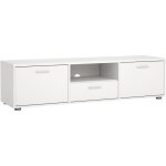 Meuble tv - media - blanc mat - 2 portes 1 tiroir - 1472 x 398 x 384 cm