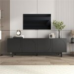 Meuble tv moderne meuble de salon pour tlvision 59 pouces meuble bois console tv avec et 4 portes 175 ...