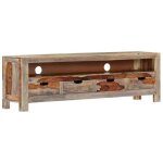 Meuble tv multim�dia �tag�re t�l�vision buffet t�l�viseur salle � manger salon chambre bois massif 130 ...