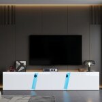 Meuble tv mural 180 x 35 x 30 cm blanc laqué meuble tv suspendu avec led buffet flottant moderne avec ... Meuble tv mural 180 x 35 x 30 cm blanc laqué meuble tv suspendu avec led buffet flottant moderne avec ...