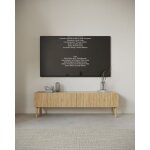 Meuble tv - nolie - 175 cm - debout - couleur de bois chêne huilé Meuble tv - nolie - 175 cm - debout - couleur de bois chêne huilé