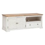 Meuble tv 2 portes & 1 tiroir olbia 140cm blanc Meuble tv 2 portes & 1 tiroir olbia 140cm blanc