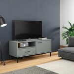 Meilleures meuble tv avec pieds en métal gris - bois de pin massif oslo ssd85009482 Meilleures meuble tv avec pieds en métal gris - bois de pin massif oslo ssd85009482
