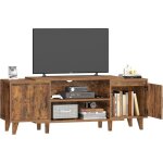 Meuble tv pour t�l�visions 60 pouces banc tv avec 2 armoires2 ouverts et �tag�res r�glables 40 x 140 ...