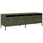 Meuble tv vert olive banc tv meuble de rangement 135x39x435 cm acier laminé à froid chy60973839 Meuble tv vert olive banc tv meuble de rangement 135x39x435 cm acier laminé à froid chy60973839
