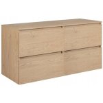 Meuble pour vasque à poser 120 cm simple - fermeture douce - avec plan de travail - chêne clair - 120 ... Meuble pour vasque à poser 120 cm simple - fermeture douce - avec plan de travail - chêne clair - 120 ...