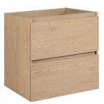 Meuble sous lavabo 60 cm simple - fermeture douce - chne clair - 60  46  607 cm