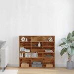 Meuble vinyle vente flash - meuble de rangement armoire à cd - vieux bois 100x23x895 cm bois dingénierie ... Meuble vinyle vente flash - meuble de rangement armoire à cd - vieux bois 100x23x895 cm bois dingénierie ...