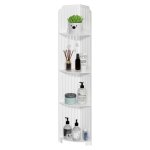 Meuble wc rangement - biplut - 21x21x120cm - compartiments ouverts - �tag�re polyvalente et facile � ...