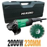 Meuleuse 230mm hikoki 2200w avec coffret et disque Meuleuse 230mm hikoki 2200w avec coffret et disque
