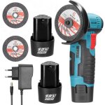Meuleuse dangle sans fil 76mm 19500r / min avec 2 batteries 2 disqueuse pour couper polir et poncer