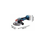 Meuleuse angulaire bosch professional x - lock gwx 18v - 10 sans batterie - diamètre disque 125 mm - ... Meuleuse angulaire bosch professional x - lock gwx 18v - 10 sans batterie - diamètre disque 125 mm - ...