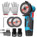 Meuleuse dangle 12v mini sans fil - ponceuse & polisseuse avec 2 batteries 19500 rpm - pour mtal bois ...