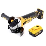 Meuleuse dangle - dewalt - dcg 405 n - sans fil 18v - 125mm - brushless - batterie 50ah