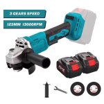 Meuleuse dangle �lectrique sans fil sans balais 1000w 125mm 3 vitesses machine de d�coupe bricolage calcul ...