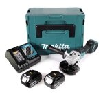 Meuleuse dangle sans fil - makita - dga 517 - 18v - 125mm - 2x batteries 40ah