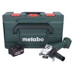 Meuleuse dangle sans fil - metabo - w 18 7 - 125 - 18 v - 125 mm - batterie 40 ah - metabox