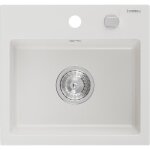 Mexen milo évier en granit à 1 cuve 435 x 410 mm blanc - 6505441000 - 20 Mexen milo évier en granit à 1 cuve 435 x 410 mm blanc - 6505441000 - 20