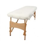 Mfb ® - drap housse de protection pour table de massage blanche classique sans trou visage Mfb ® - drap housse de protection pour table de massage blanche classique sans trou visage