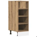 Mgh armoire de plancher riga - moderne vaisselier cuisine - ch�ne artisanal 30x445x815 cm lv1020