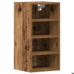 Mgh armoire suspendue riga - moderne vaisselier cuisine - vieux bois 30x295x60 cm lv1038