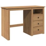 Mgh - neuf bureau � domicile table de travail panama 112x45x75 cm bois massif de pin ll858