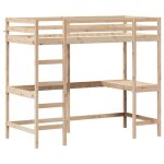 Mgh lit superpos� double - 2 place - lit mezzanine / lit enfant - avec bureau 90x200 cm - bois de pin ...