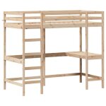 Mgh lit superposé double - 2 place - lit mezzanine / lit enfant - sans matelas - 90x190 cm - bois massif ... Mgh lit superposé double - 2 place - lit mezzanine / lit enfant - sans matelas - 90x190 cm - bois massif ...