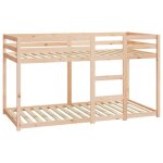 Mgh lit superpos double - 2 place - lit mezzanine / lit enfant - sans matelas - 90x190 cm - bois de ...