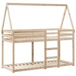 Mgh lit superposé double - 2 place - lit mezzanine / lit enfant - sans matelas - 90x200 cm - bois de ... Mgh lit superposé double - 2 place - lit mezzanine / lit enfant - sans matelas - 90x200 cm - bois de ...