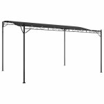 Mgh - top tente - abri - pergola - 100 % polyester - anthracite 4x3 m 180 g / m� tissu et acier lv866 ...